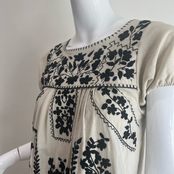 Lerario Beatriz Embroidered Mini Dress Tunic - Picture 10 of 13